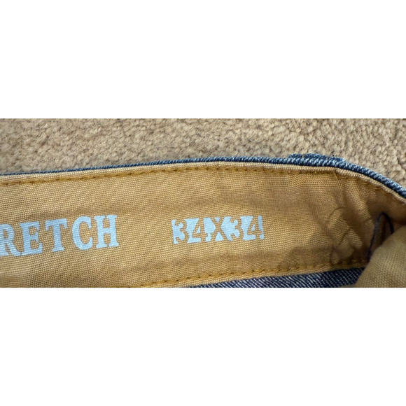 Smiths Workwear Jeans Mens 34x34 Stretch Relaxed Medium Wash Blue Denim - Picture 4 of 6